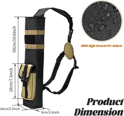 Porta-flechas táctico ligero MOLLE plegable, compacto para caza