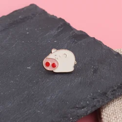 Broche vintage de cerdo dibujos animados de aleación para hombre