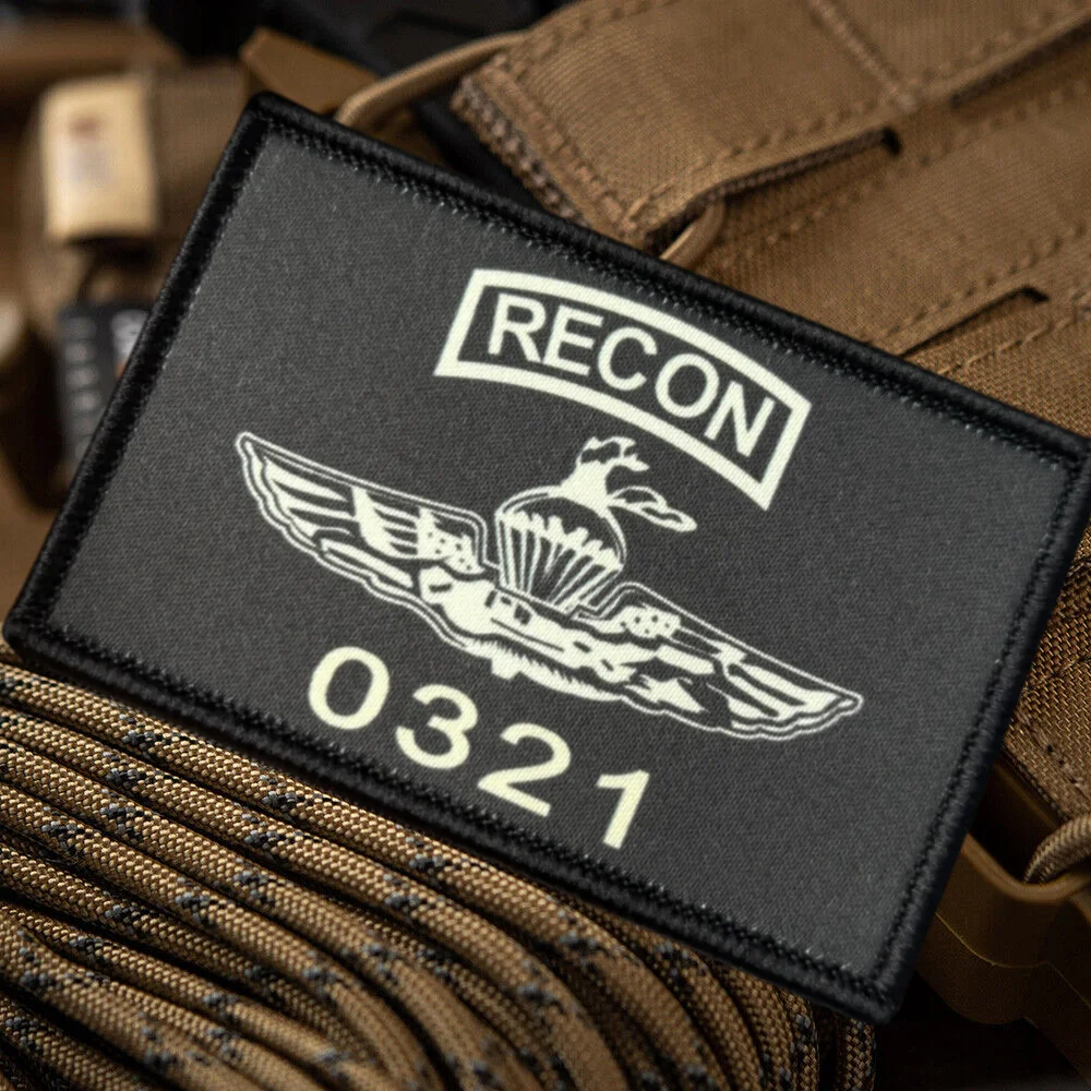 Parche táctico velcro reconocimiento marino - Insignia militar moral - imagen 5