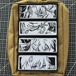 Parche velcro bordado Evangelion Asuka Rei para mochila táctica