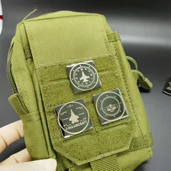Parche táctico metálico hecho a mano para ropa y mochilas