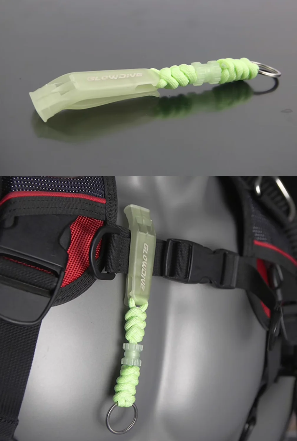 Silbato de socorro BCD para buceo