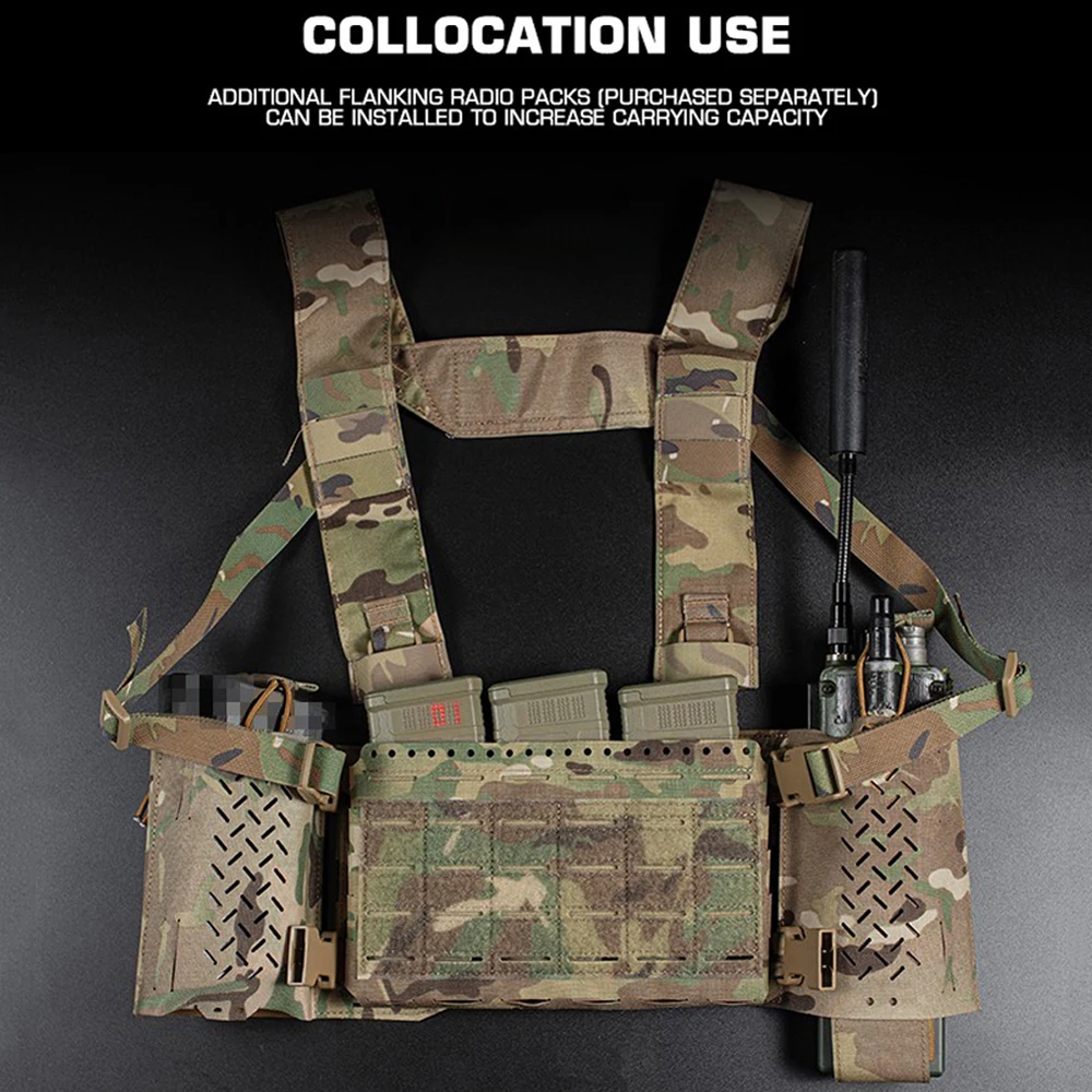 Placard pecho táctico MKV Micro Fight MOLLE ripstop 5.56 Airsoft - imagen 4