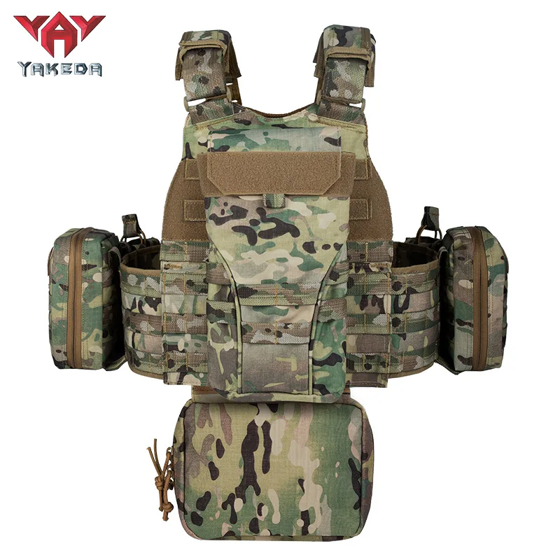 YAKEDA Chaleco táctico MOLLE – Multifuncional entrenamiento aire libre - imagen 3