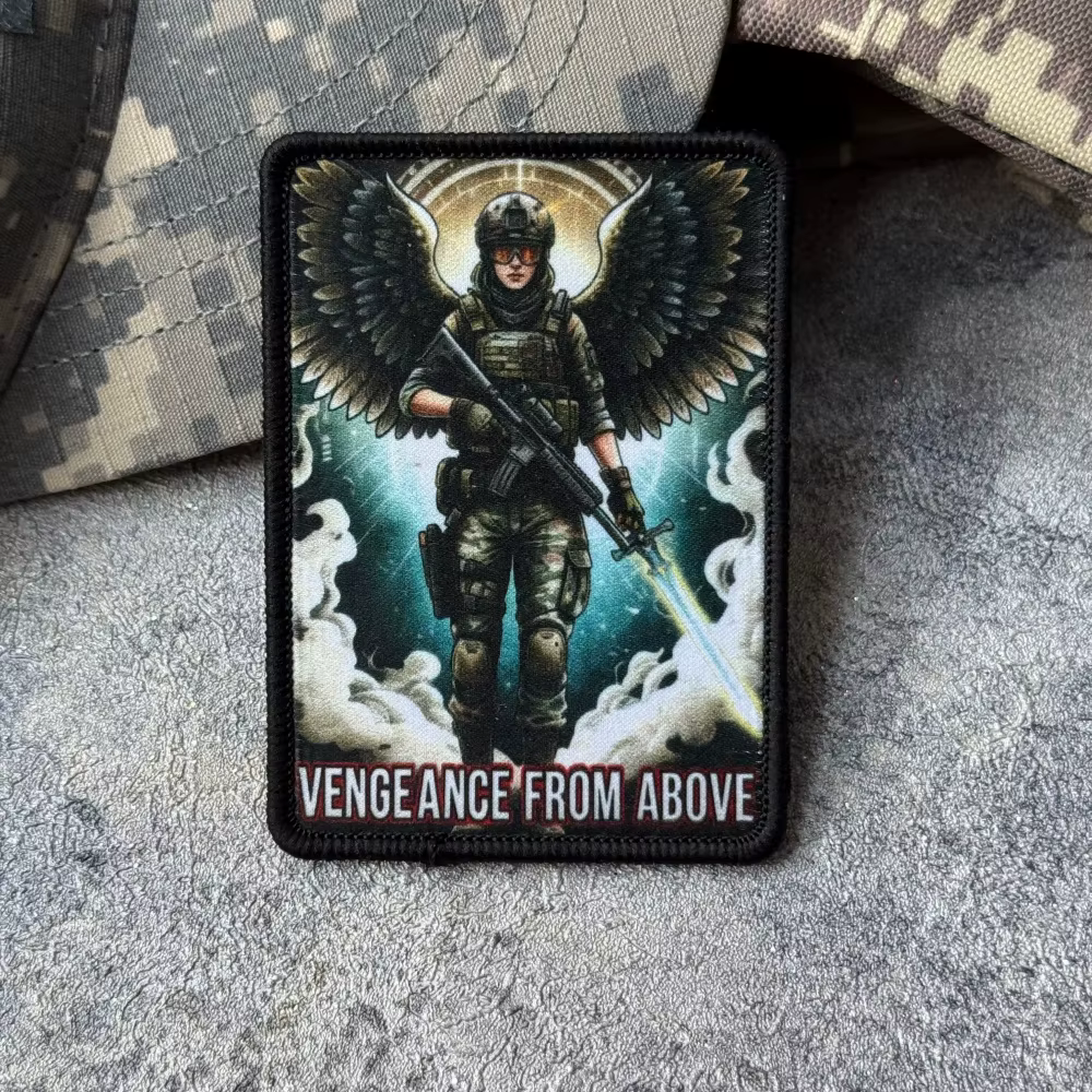Insignia táctica ángel soldado lista para personalizar mochila o chaleco