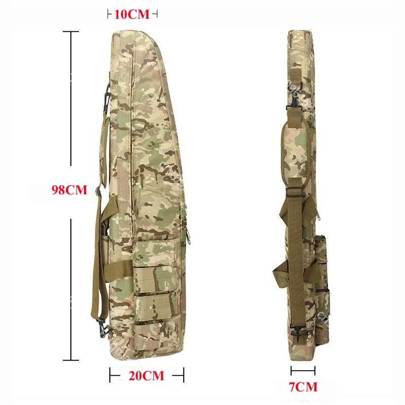 Bolsa de hombro acolchada para rifle caza táctica protegida transporte - imagen 4