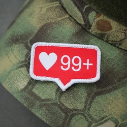 Parche bordado corazón – Insignia táctica para ropa y accesorios militares
