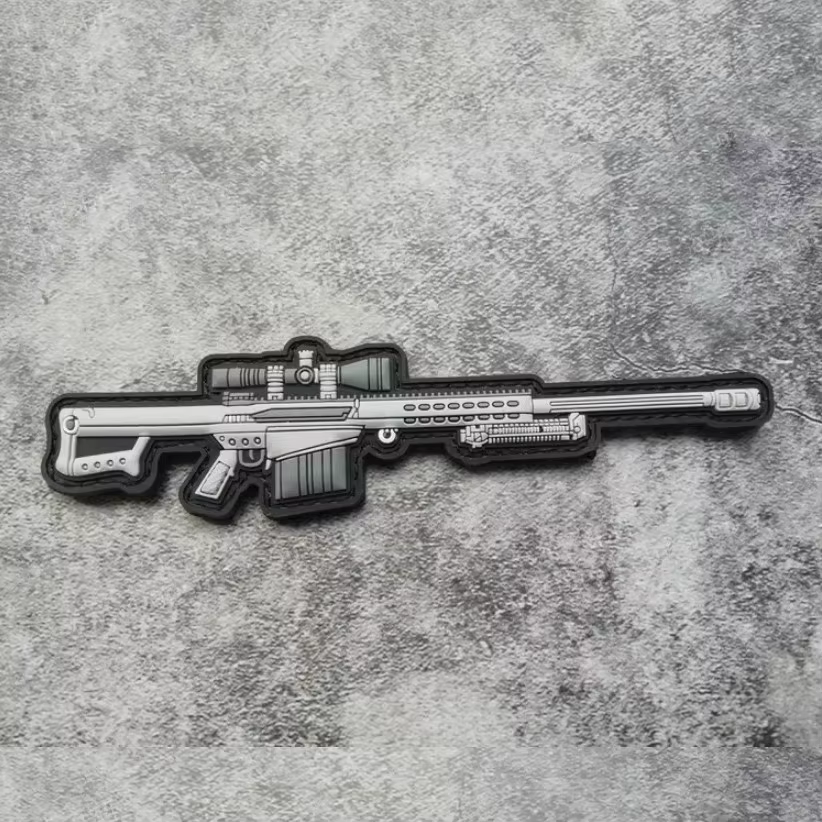 Barrett Parche PVC 3D SR25 – Insignia táctica de habilidad - imagen 5