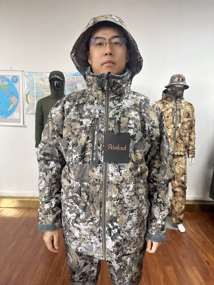 Camuflaje exterior y chaqueta de caza Ainfad