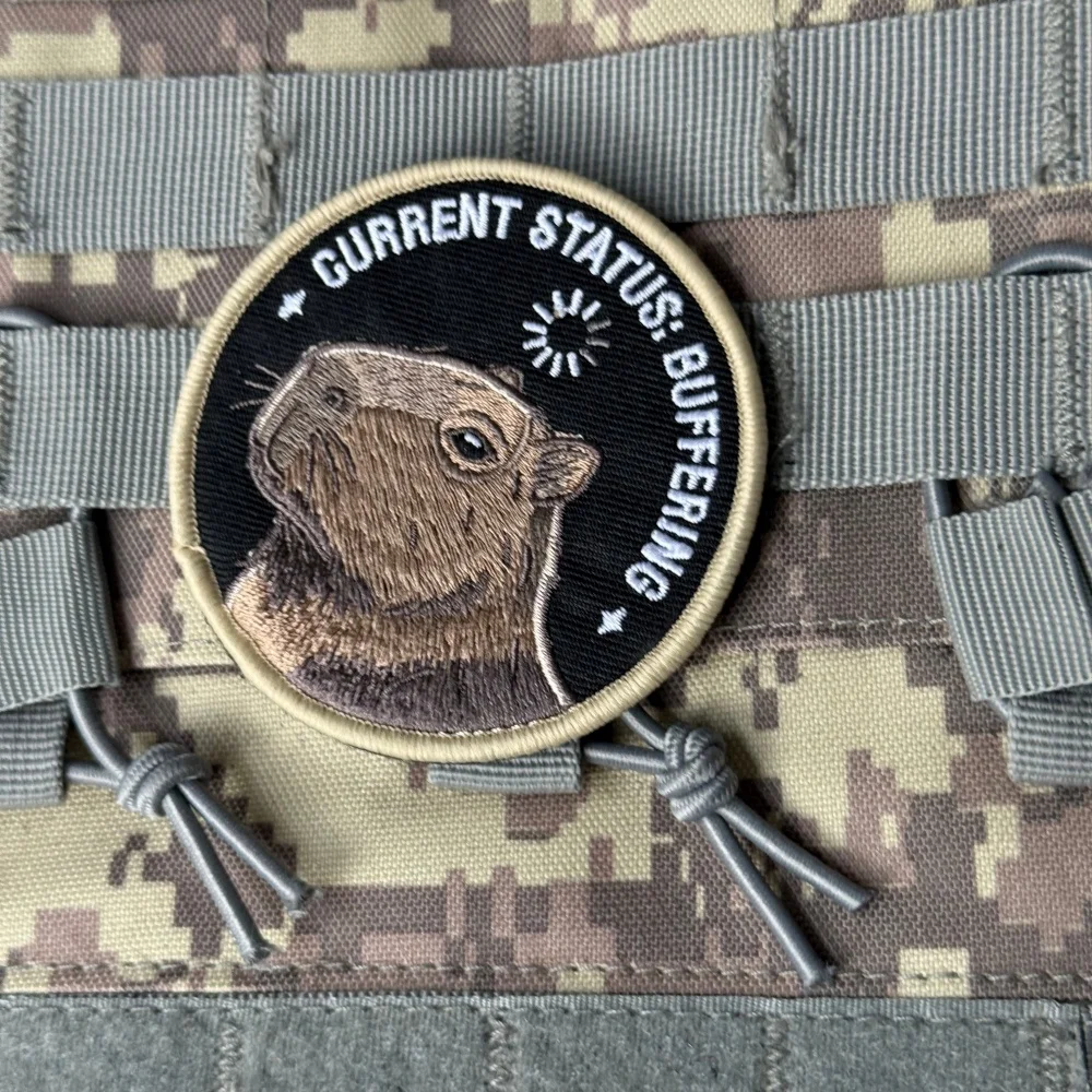 Parche táctico capibara moral Velcro imprimido para mochila militar - imagen 3