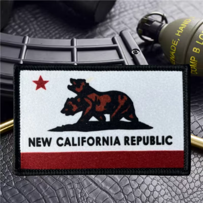 Parche táctico bordado bandera República de California velcro - imagen 4