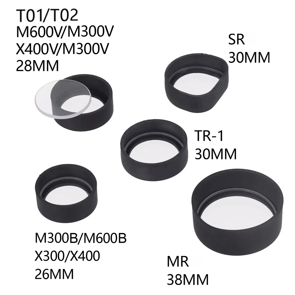 Protector lente de goma para linterna táctica LED - imagen 2