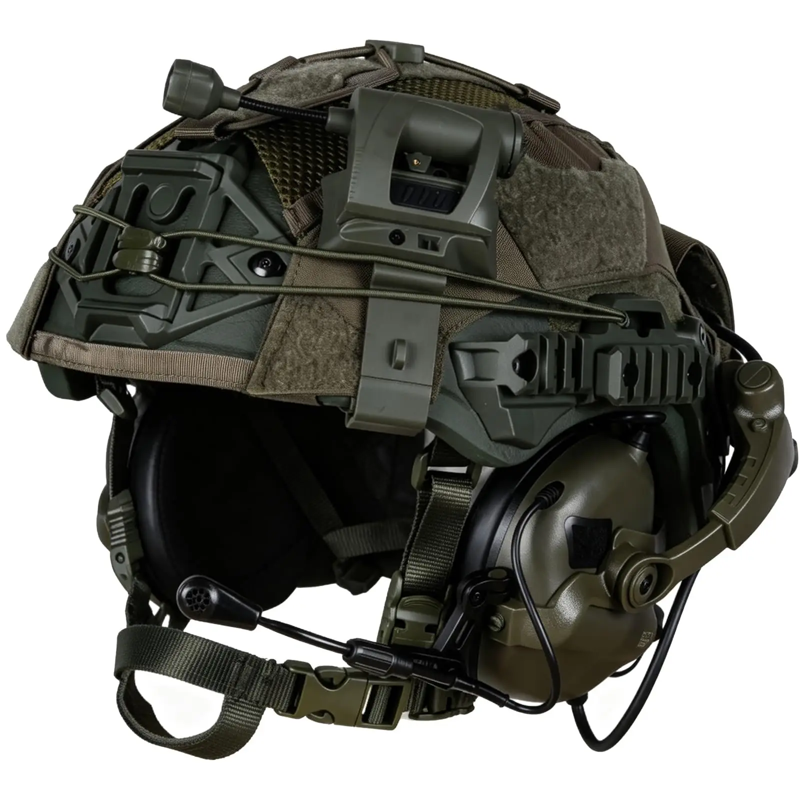TW3.0 Casco táctico airsoft y paintball con comunicación y luz