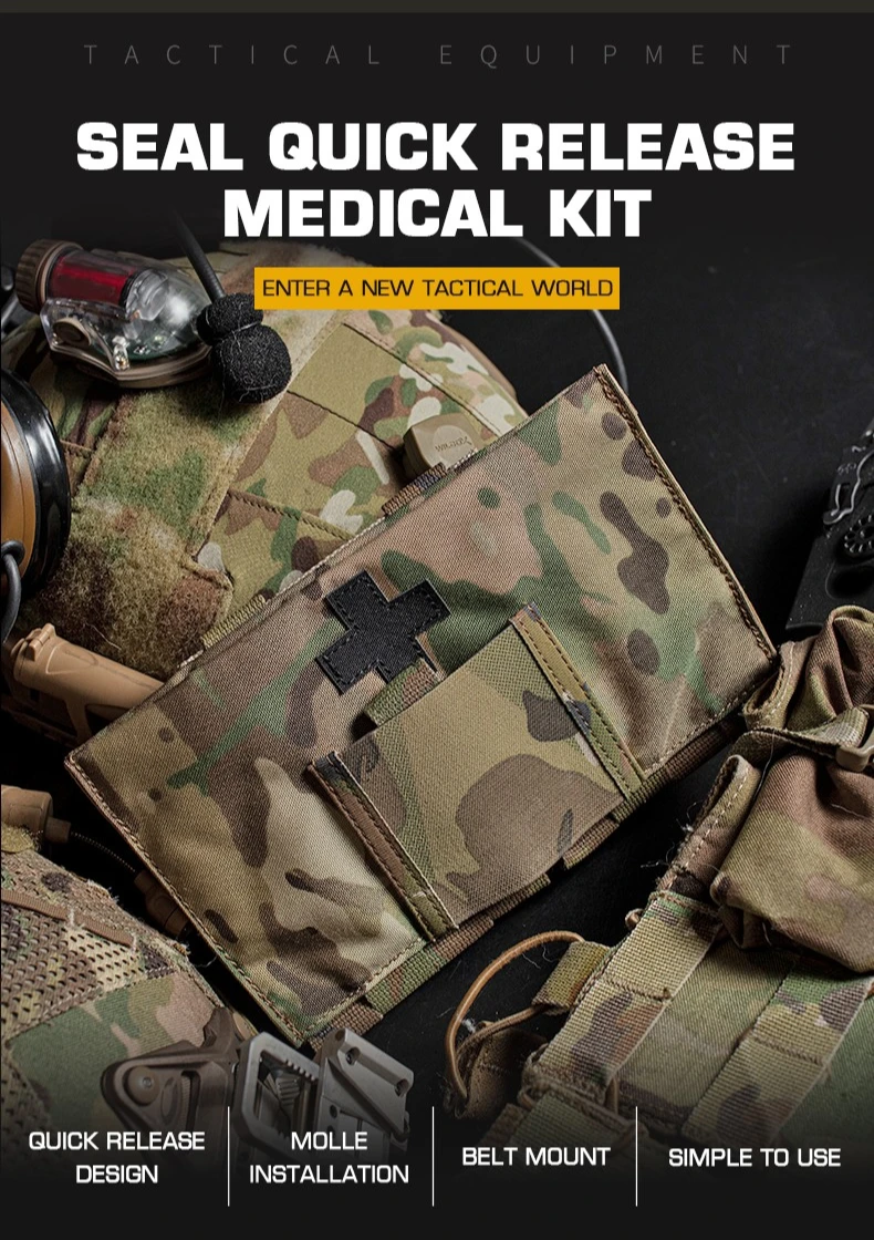 Vista frontal de la bolsa médica táctica IFAK LBT 9022B