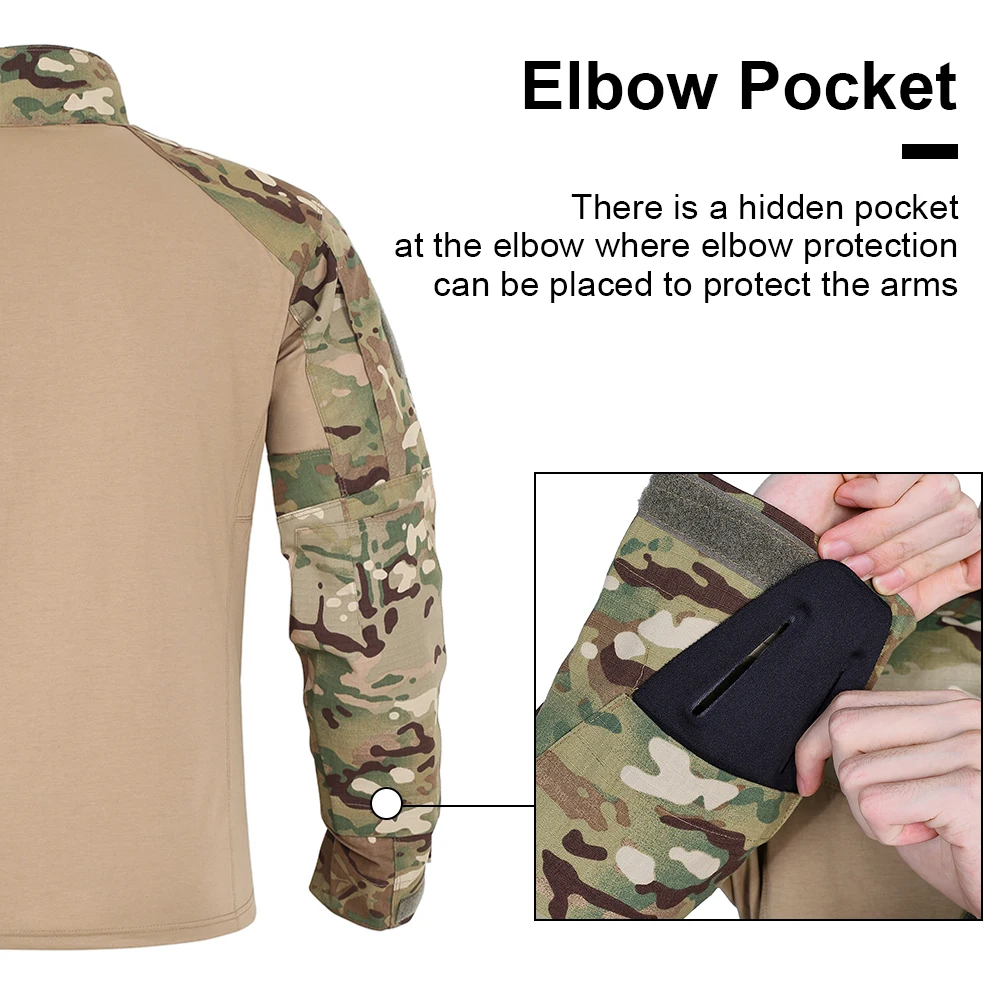 CP Camisa táctica manga larga camuflaje para campo y exteriores - imagen 2