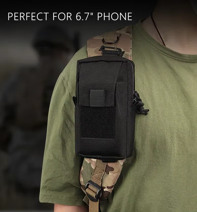 Bolsa MOLLE impermeable para teléfono táctico de caza y senderismo - imagen 5
