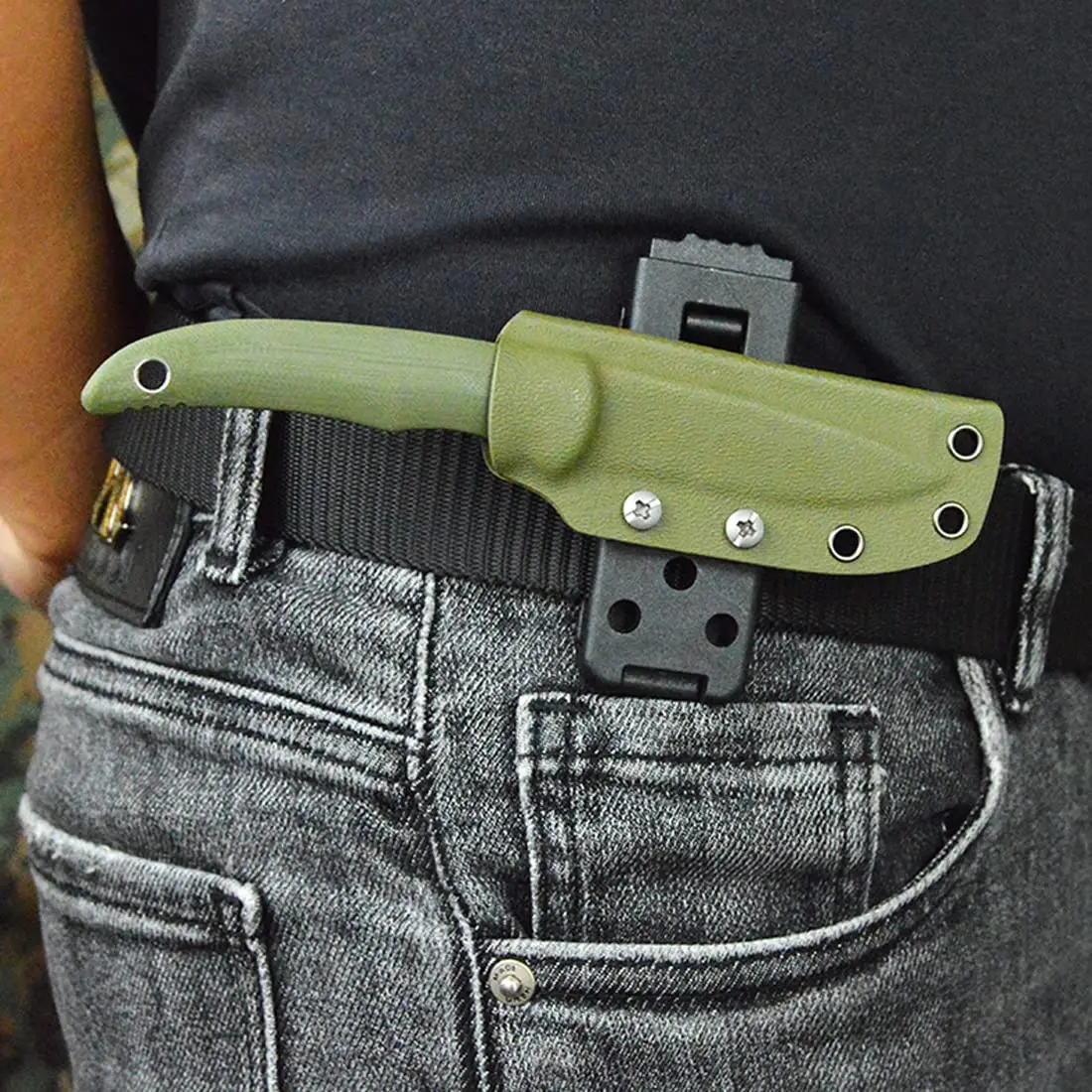 Funda táctica Kydex para cuchillo con clip EDC universal - imagen 5