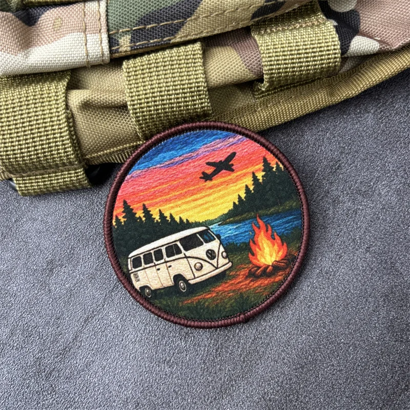 Parche táctico militar estampado con velcro para mochila y ropa - imagen 5