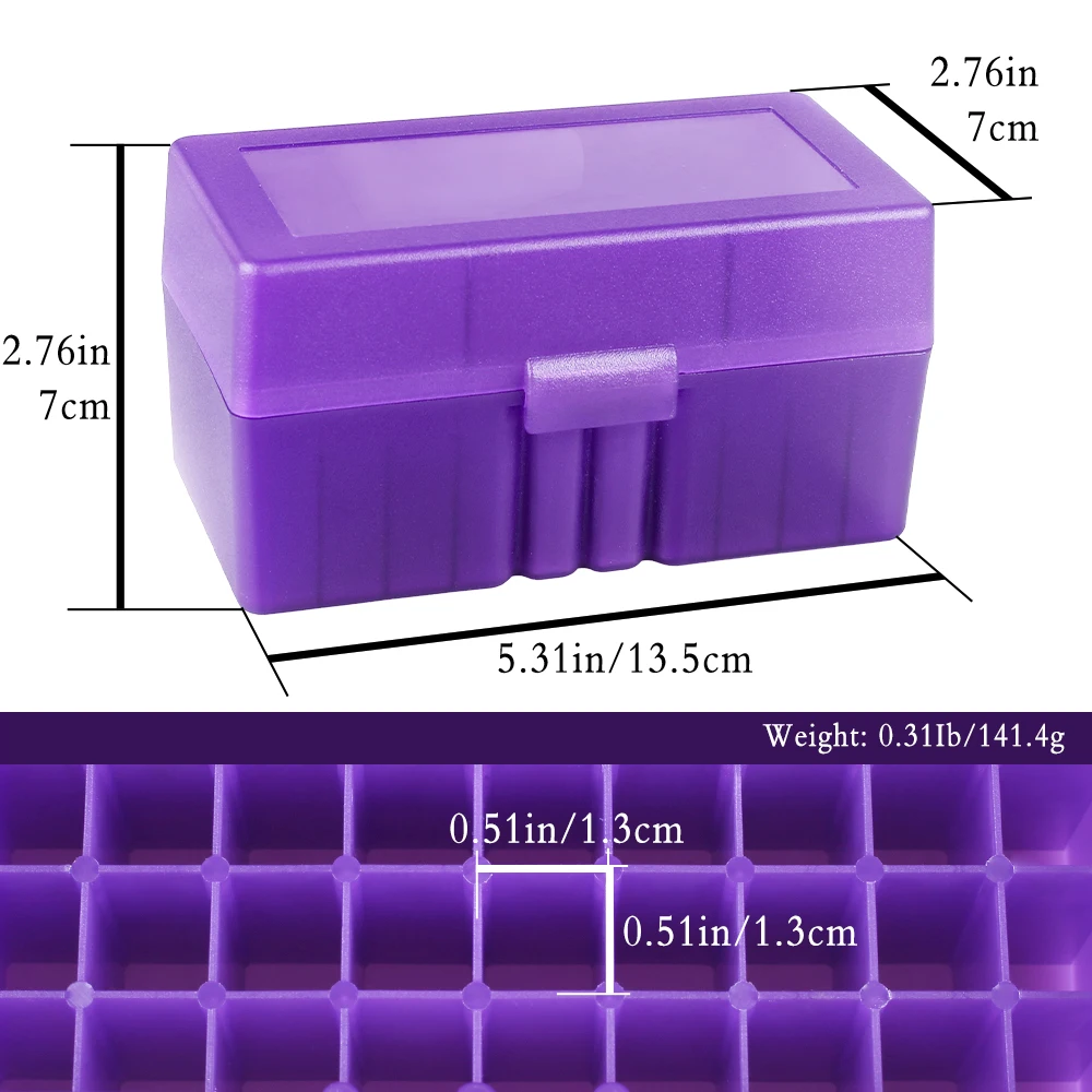 Caja rígida para munición de rifle 7,62x39, 5,56x45 y .223 Rem - imagen 2