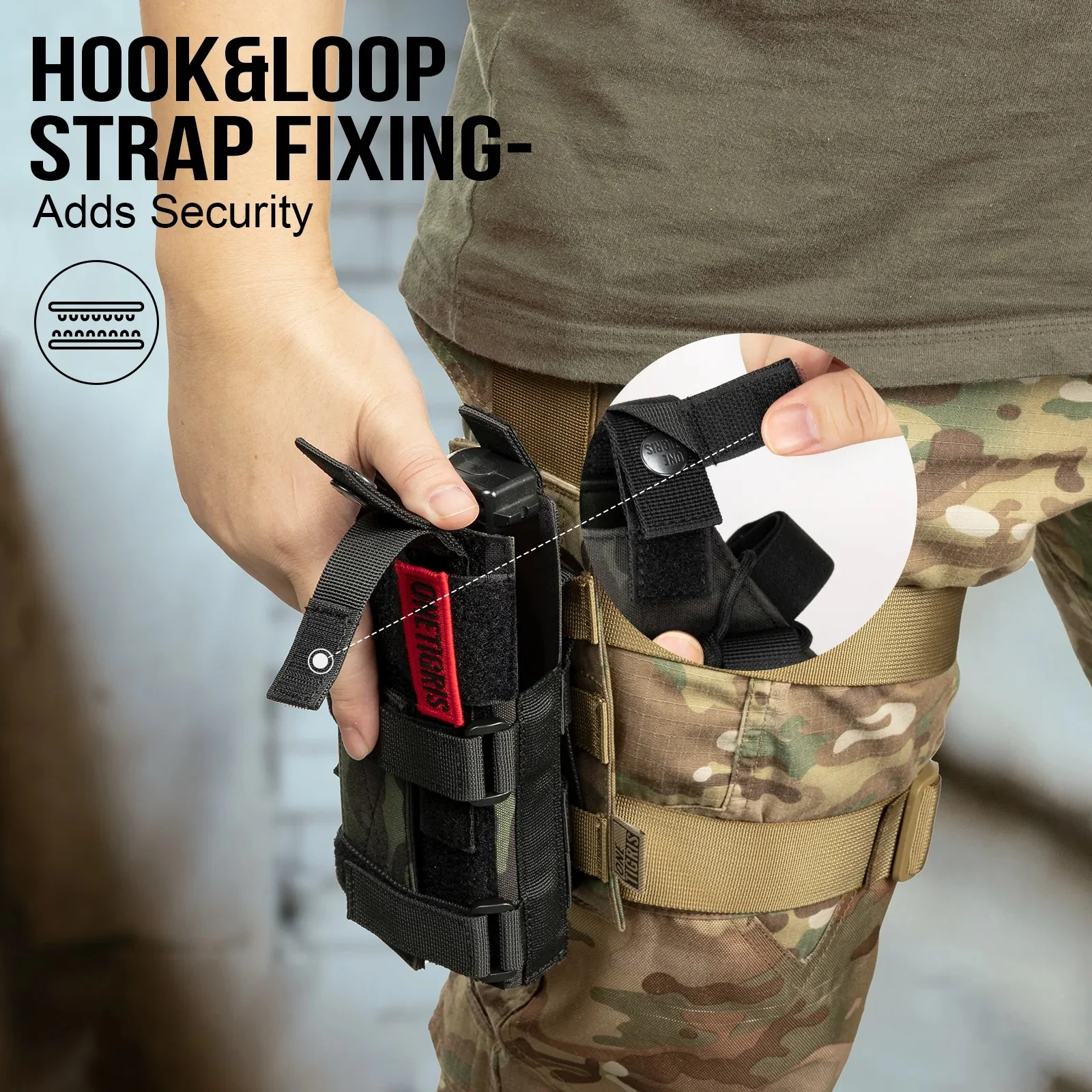 OneTigris funda pistola con visor de nailon, diestro - imagen 4