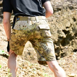 Pantalones cortos cargo tácticos de camuflaje para entrenamiento militar