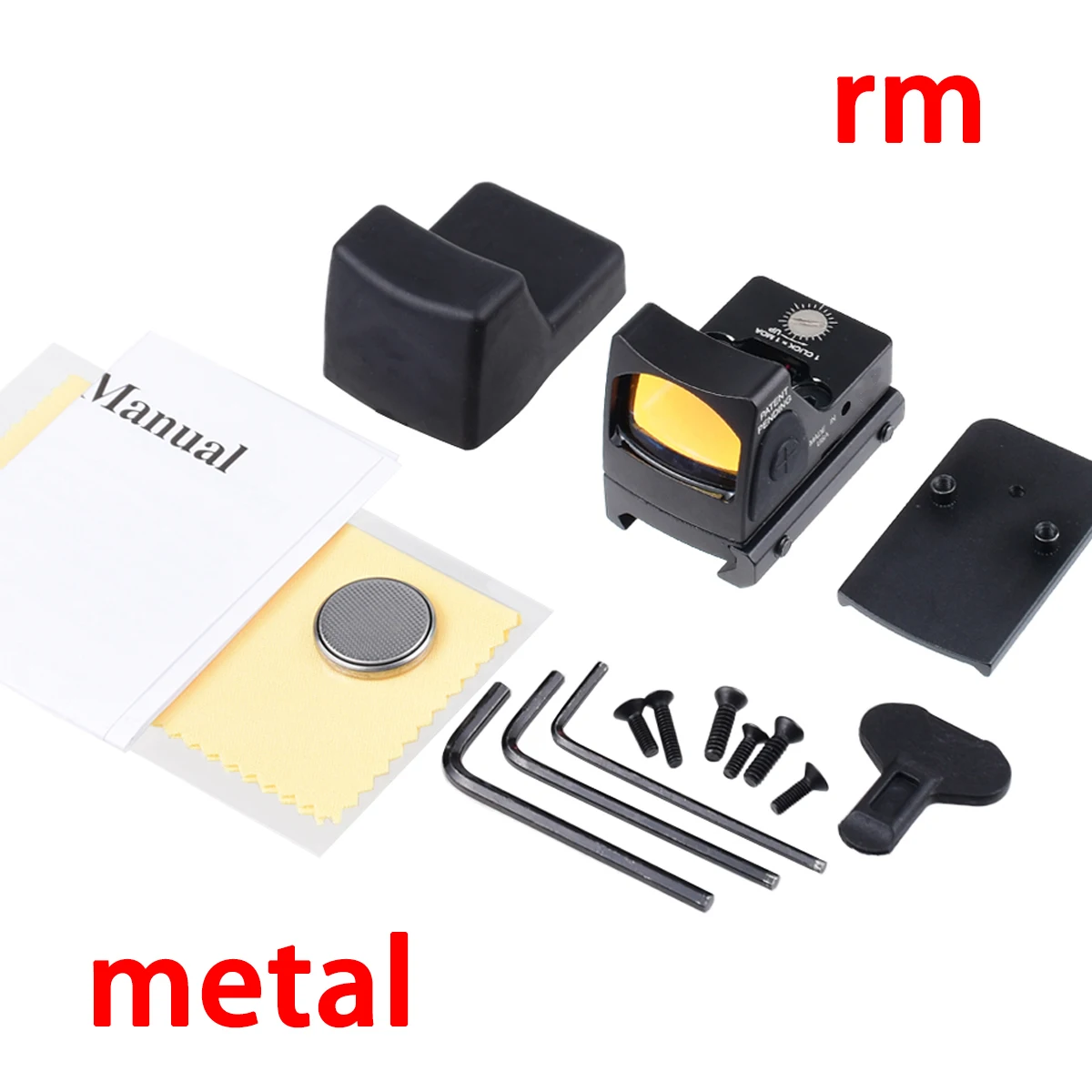 Adaptador RTS doble cara para red dot de aluminio