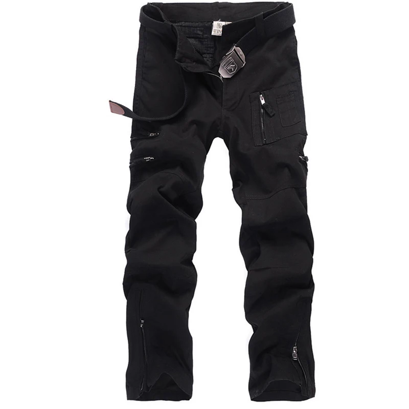 Pantalón cargo hombre de algodón – Multibolsillos para trabajo - imagen 2