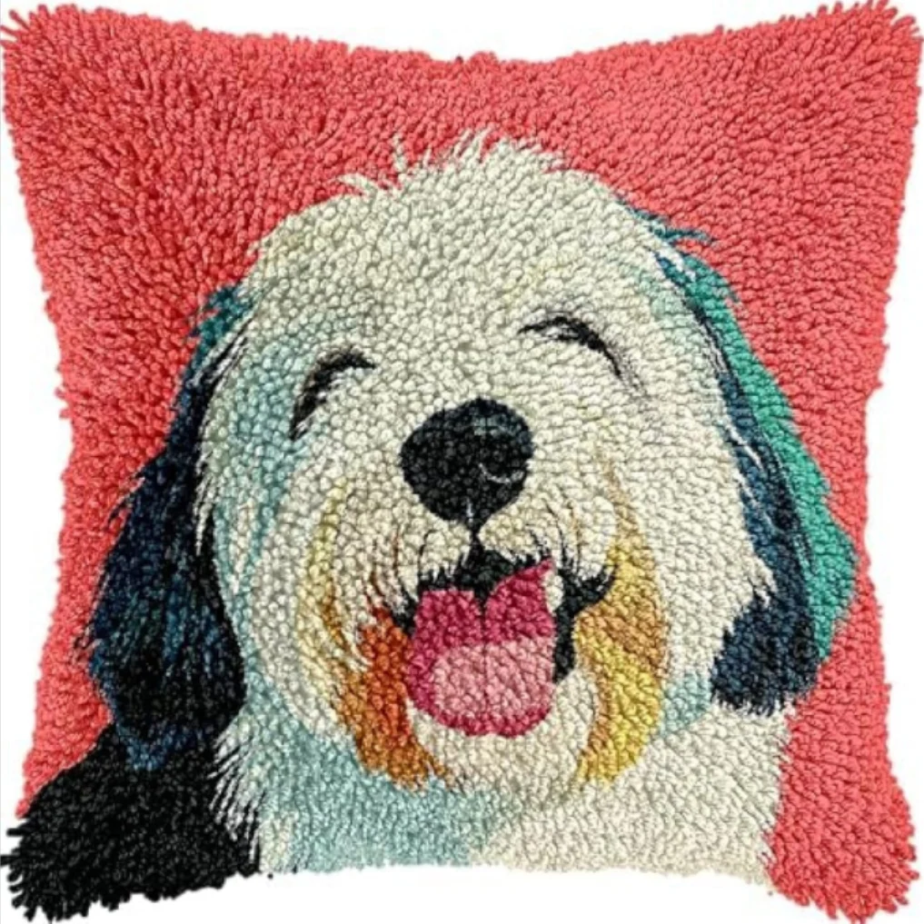 Kit de bordado punto de cruz DIY con animales adorables para cojín - imagen 3