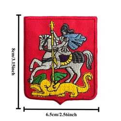Parche táctico bordado dragón caballero con velcro para mochila