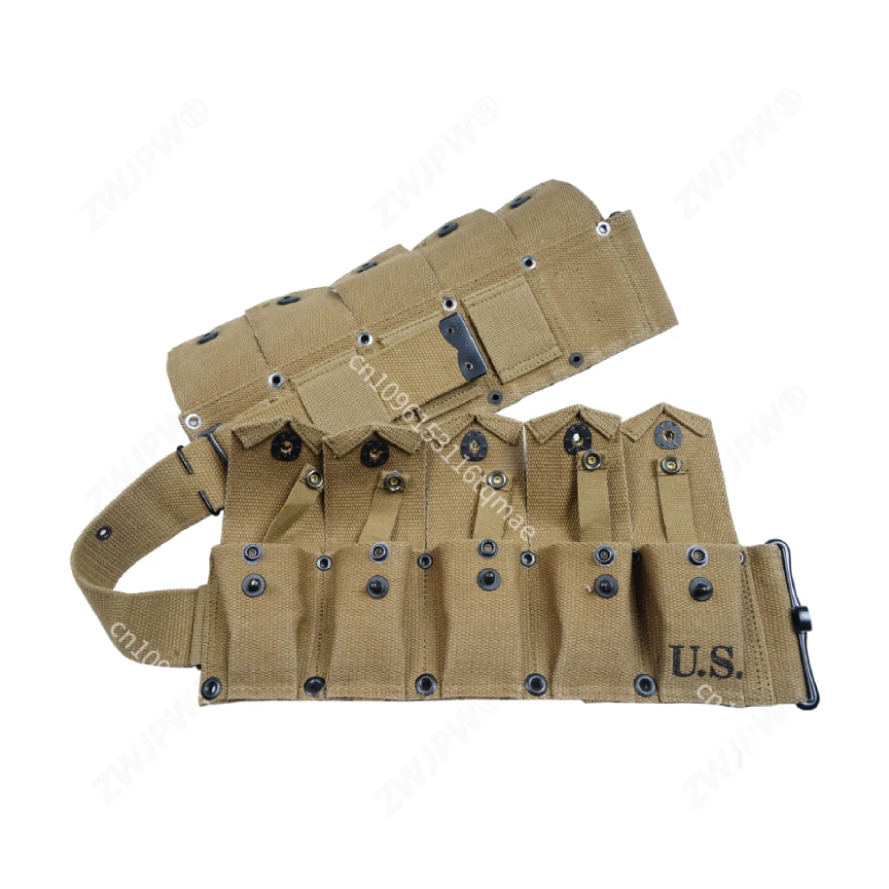 Bolsa táctica de lona GARAND estilo Segunda Guerra Mundial recreativo - imagen 3