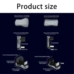 Adaptador USB-C macho a ángulo recto con carcasa negra plateada