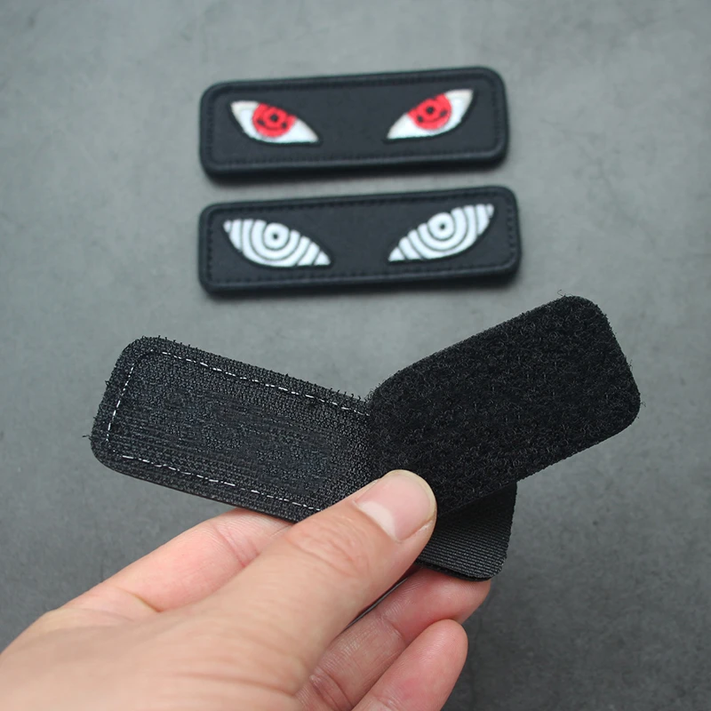 Parche táctico bordado luminoso ojo de gato para brazaletes y ropa