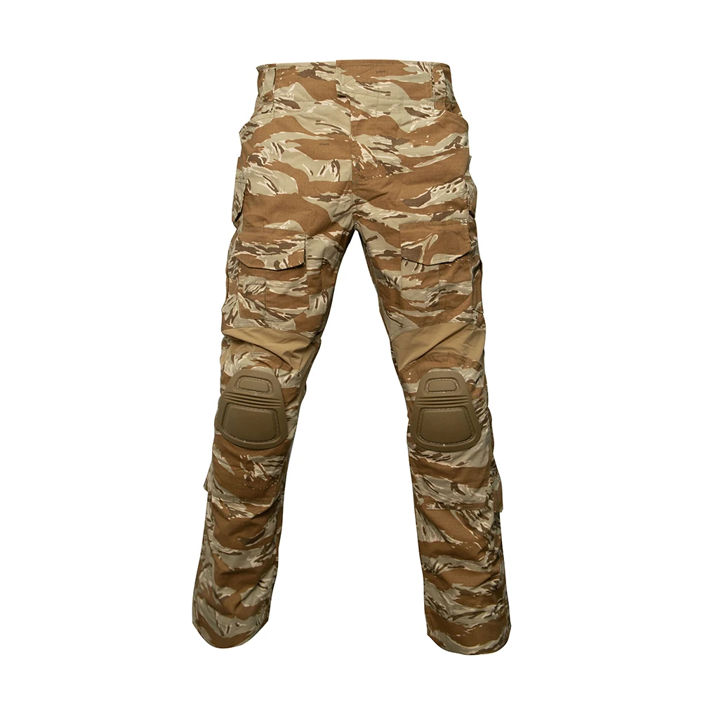 G3 Pantalones tácticos camuflaje tigre ripstop MOLLE refuerzo