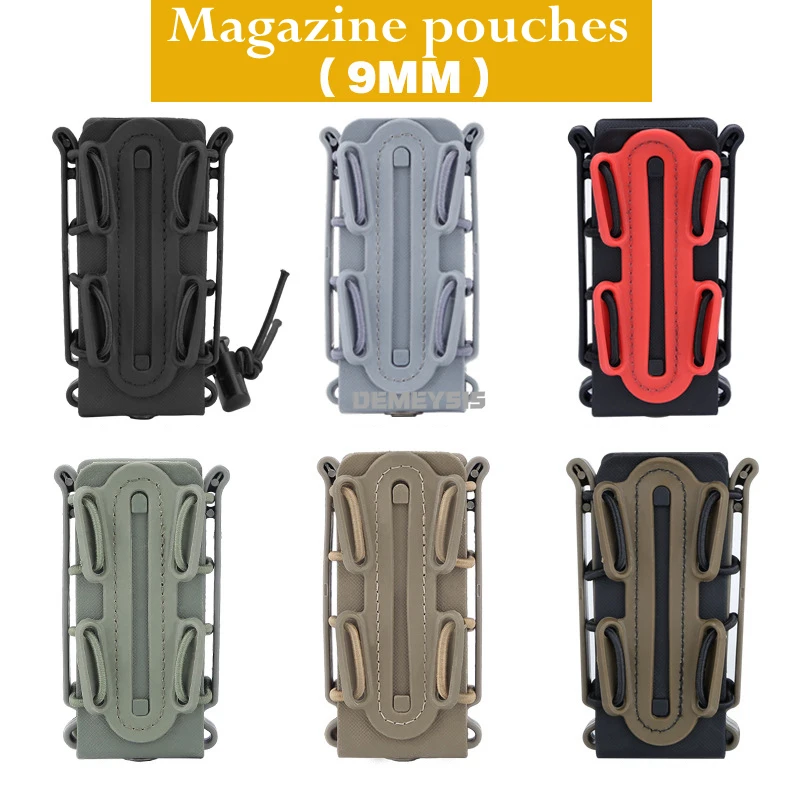Fundas tácticas MOLLE para cargadores de pistola y rifle – Caza - imagen 2