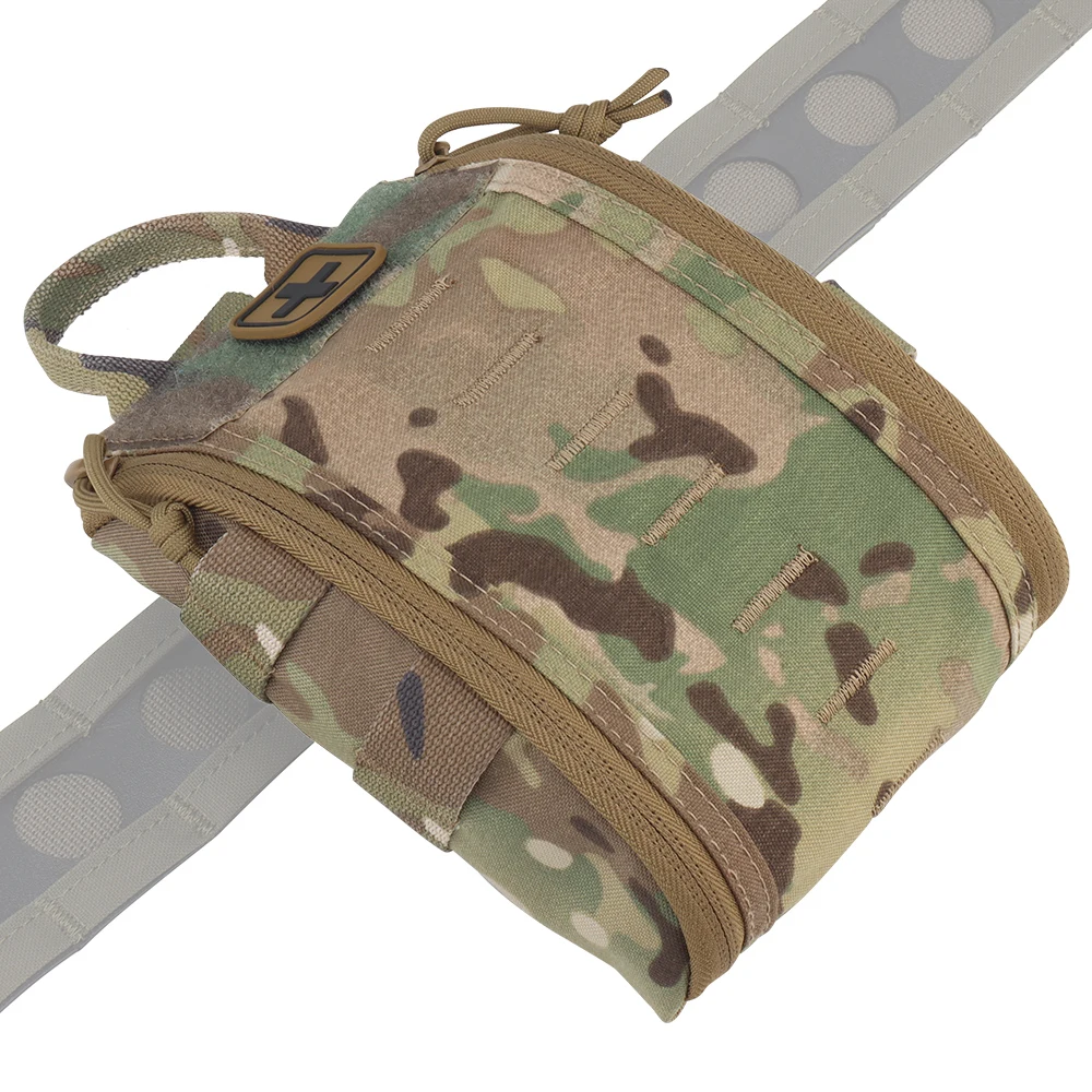 Botiquín táctico con clip MOLLE, cremallera YKK y bolsa de cintura