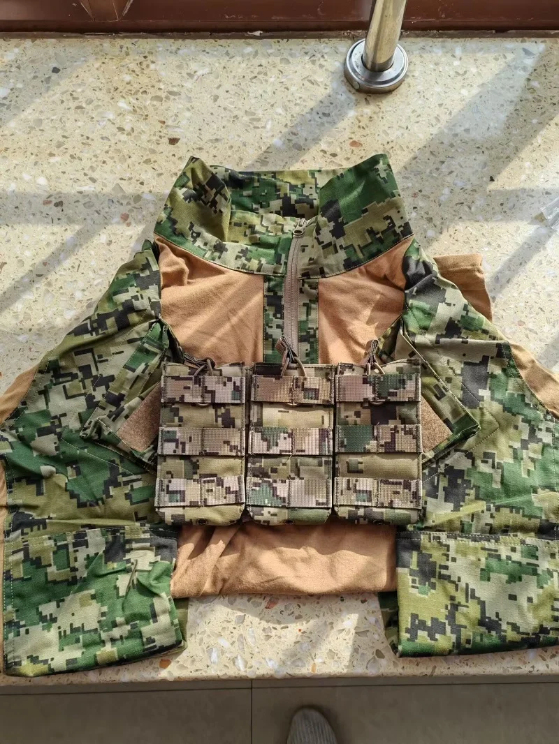 Bolsa triple MOLLE portacargadores – Ripstop para equipo táctico - imagen 4