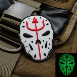 Trident Jason Máscara táctica con parche PVC 3D y brazalete