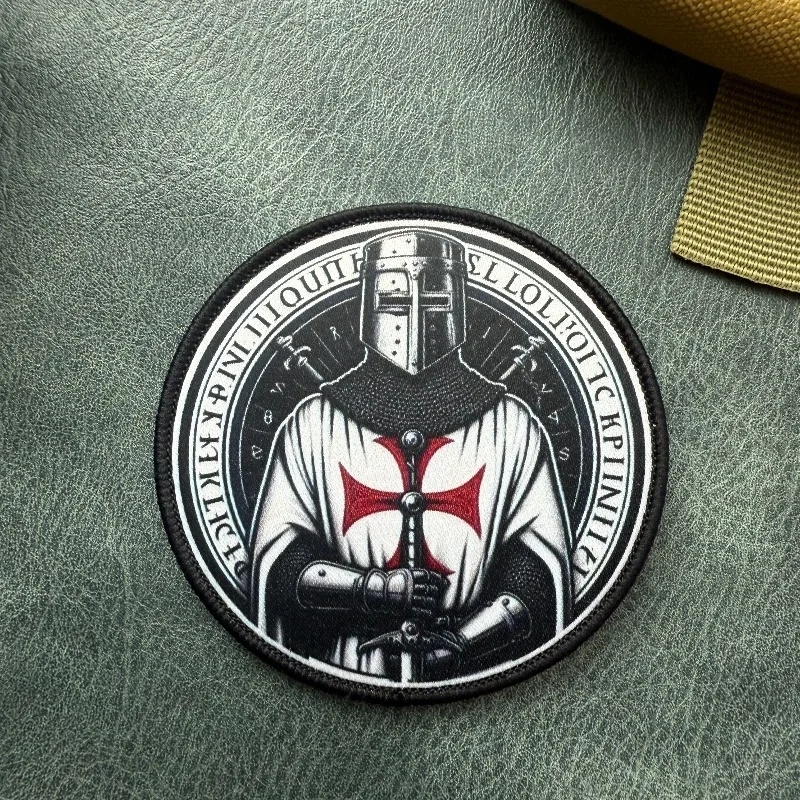 Parche táctico Cruz Templaria con velcro, insignia para mochila - imagen 5