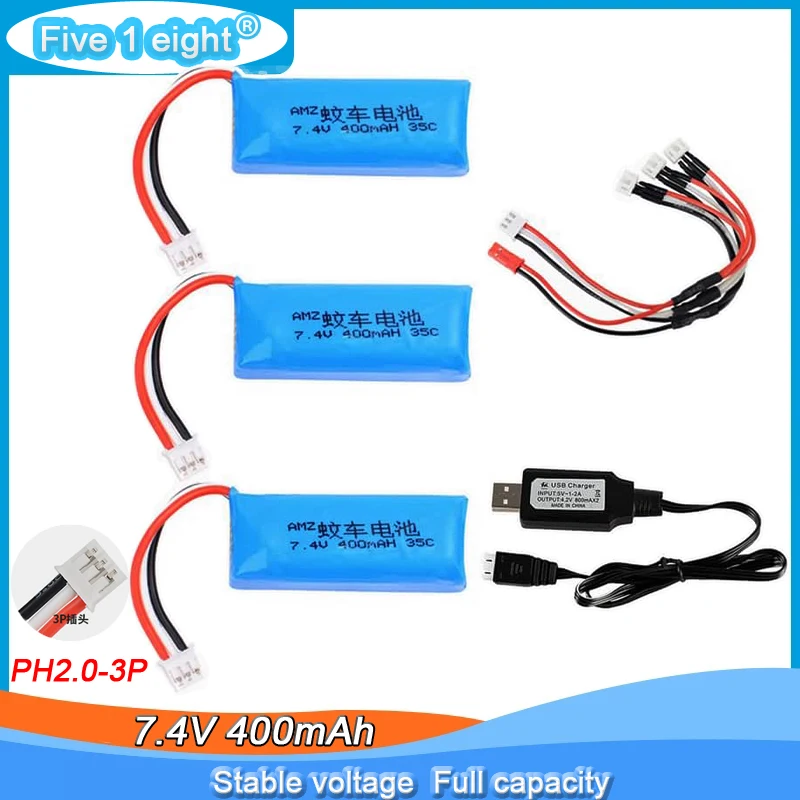 Batería LiPo 2S con cable de carga