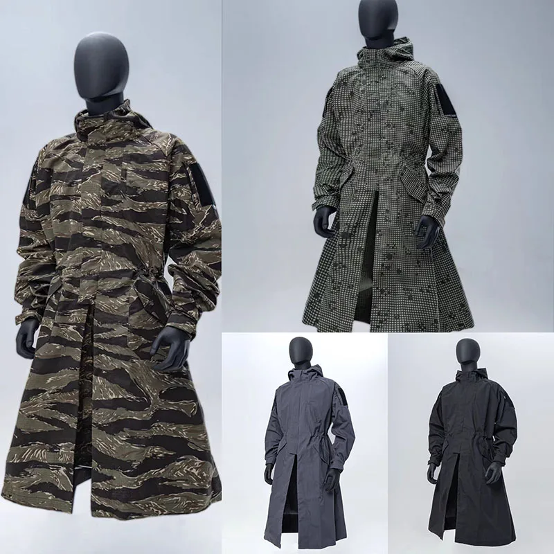 Cortavientos táctico industrial bata de combate chaqueta holgada