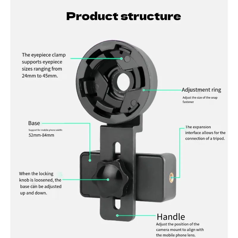 Adaptador de montaje para teléfono con microscopio y telescopio - imagen 5