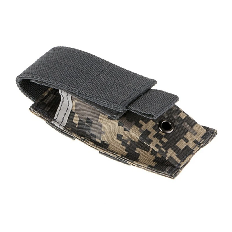 Funda táctica MOLLE individual pistola – Porta cargador y linterna - imagen 4