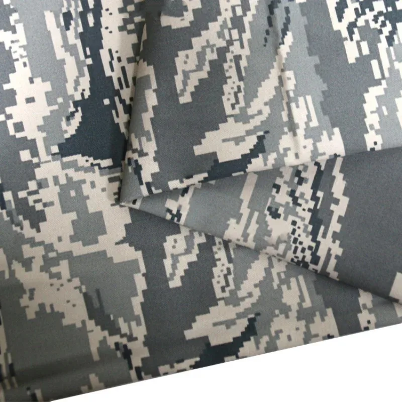 Tela de camuflaje digital Tiger Stripe en sarga de poliéster y algodón