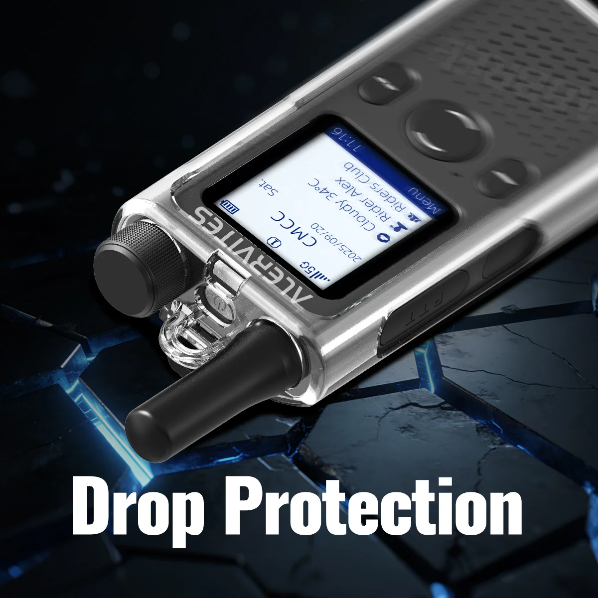 Funda protectora TPU transparente para walkie talkie ABBREE 5R - imagen 4
