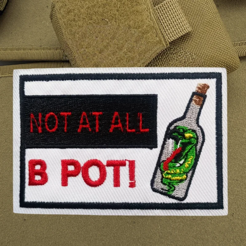 Parche bordado táctico con Velcro - insignia moral para ropa - imagen 3