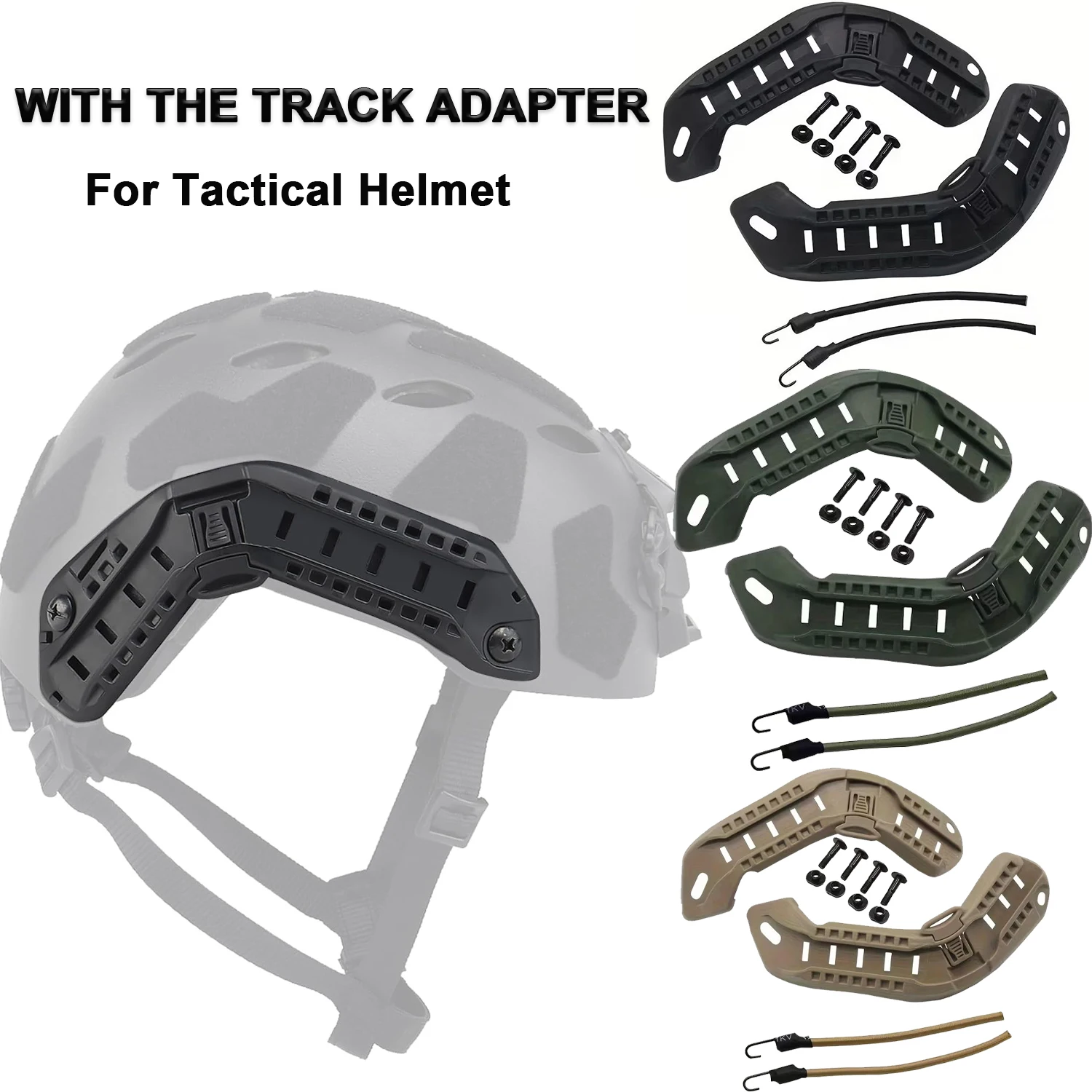 Rieles laterales ARC para casco FAST – Montaje táctico - imagen 2