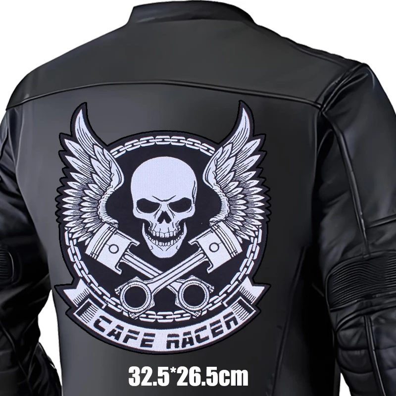 Live To Ride parche termoadesivo chaqueta cuero motociclista - imagen 2