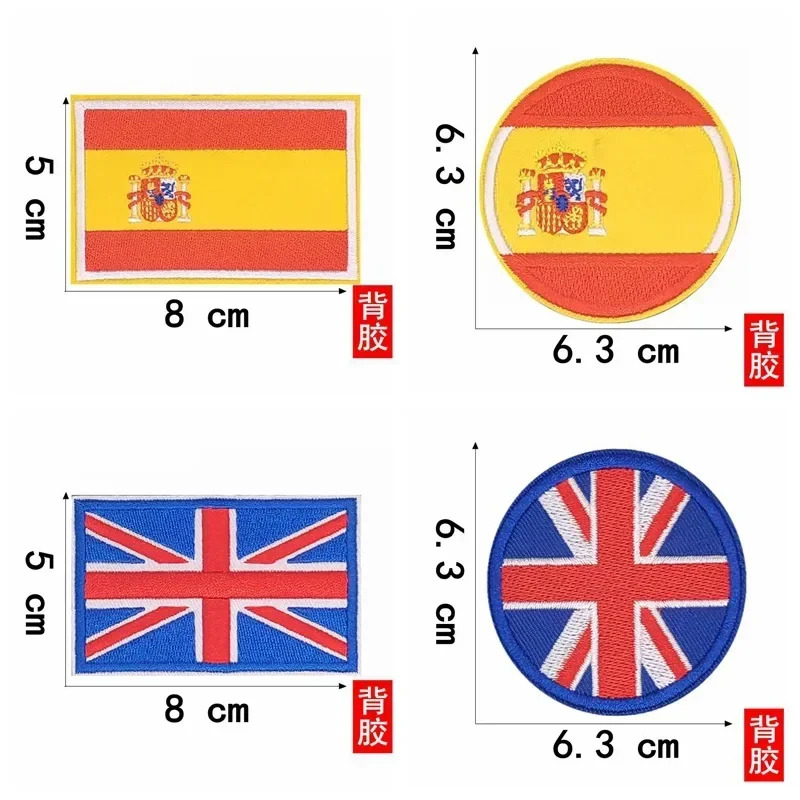 Parche táctico bordado bandera UE redondo para planchar - imagen 2