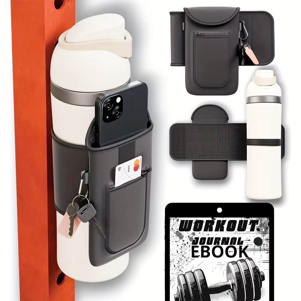Funda porta botella magnética de neopreno con bolsillo móvil - imagen 5