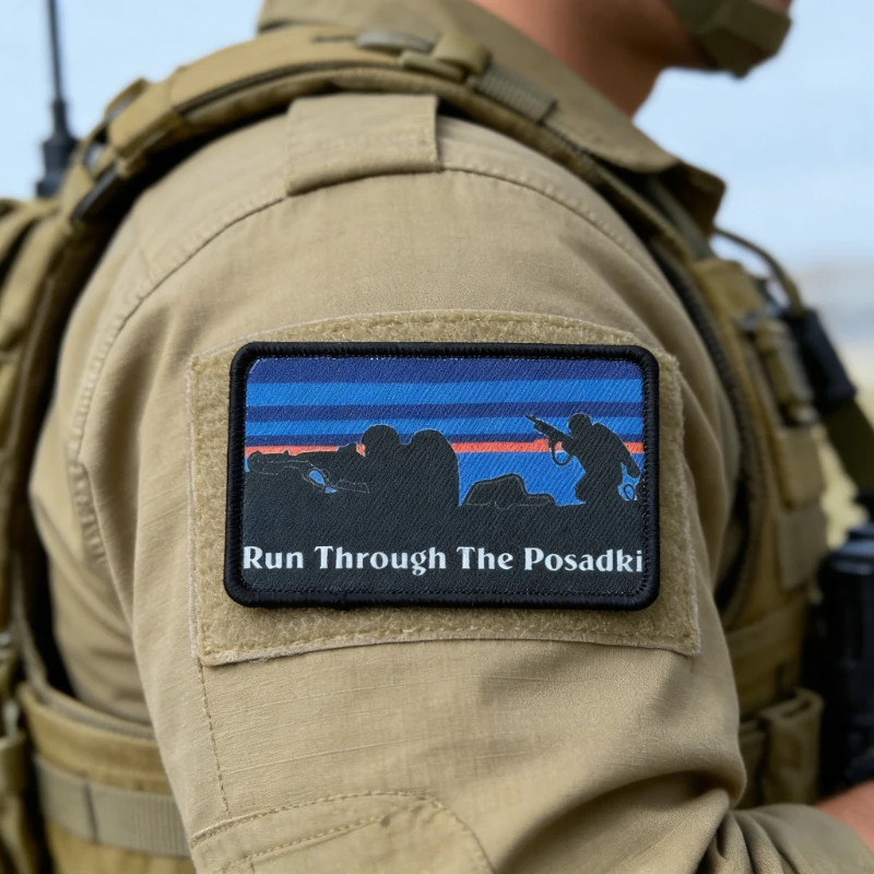 Insignia de moral con fijación tipo velcro